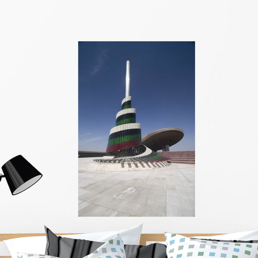 Flagpole Covered Plates Murano Wall Decal
