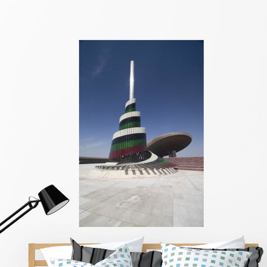 Flagpole Covered Plates Murano Wall Decal