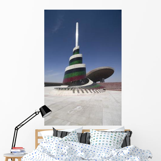 Flagpole Covered Plates Murano Wall Decal