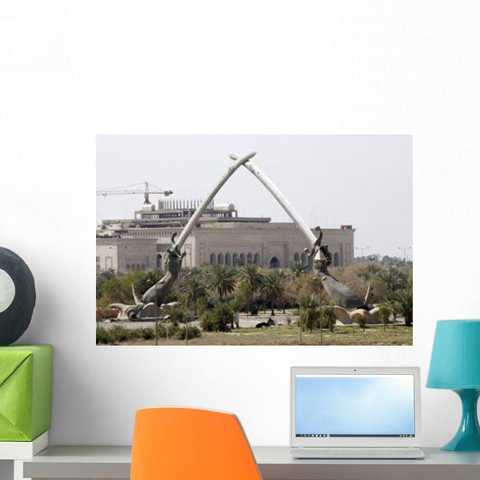 Baghdad Iraq Hands Victory Wall Decal Design 1