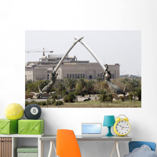 Baghdad Iraq Hands Victory Wall Decal Design 1