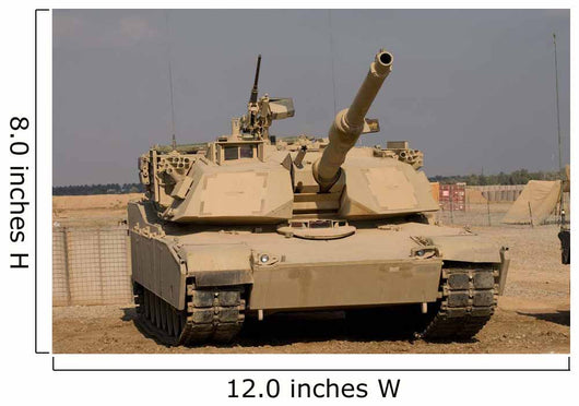 M1 Abrams Tank Camp Wall Decal Design 2