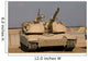 M1 Abrams Tank Camp Wall Decal Design 2
