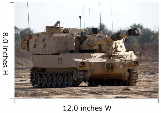 M109 Paladin Self-propelled 155mm Wall Decal Design 7