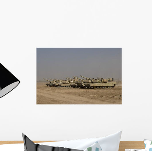M1 Abrams Tanks Camp Wall Decal Design 14