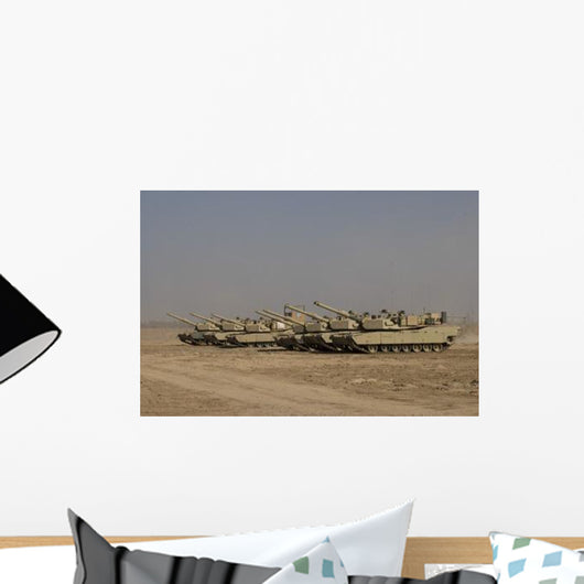 M1 Abrams Tanks Camp Wall Decal Design 14