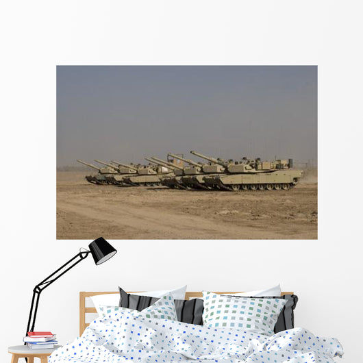 M1 Abrams Tanks Camp Wall Decal Design 14