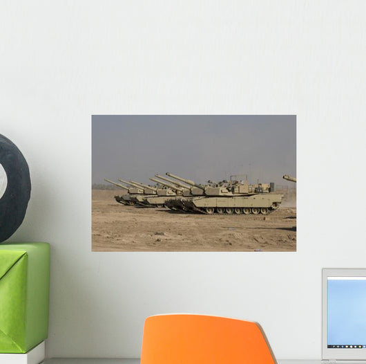 M1 Abrams Tanks Camp Wall Decal Design 13