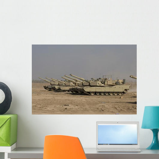 M1 Abrams Tanks Camp Wall Decal Design 13