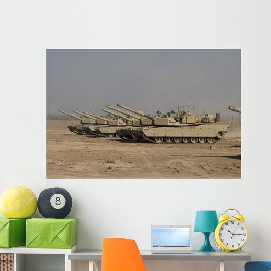M1 Abrams Tanks Camp Wall Decal Design 13
