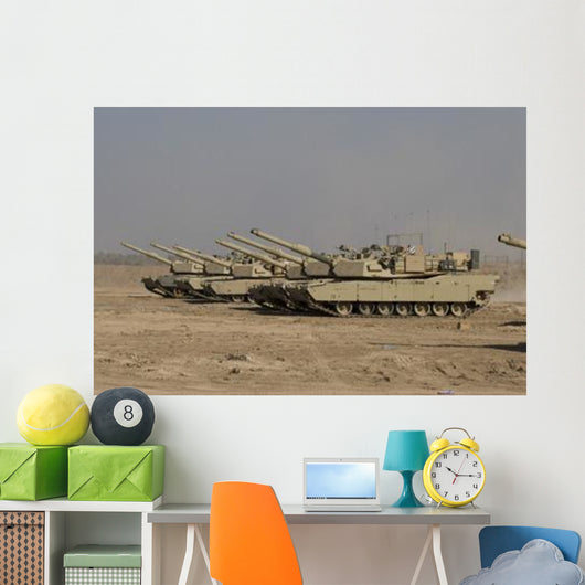 M1 Abrams Tanks Camp Wall Decal Design 13