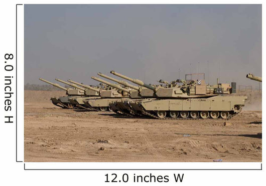 M1 Abrams Tanks Camp Wall Decal Design 13