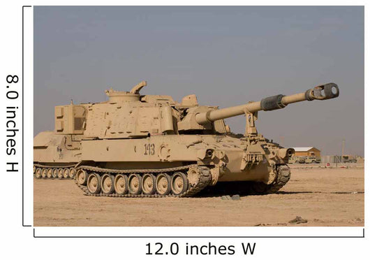 M109 Paladin Self-propelled 155mm Wall Decal Design 6