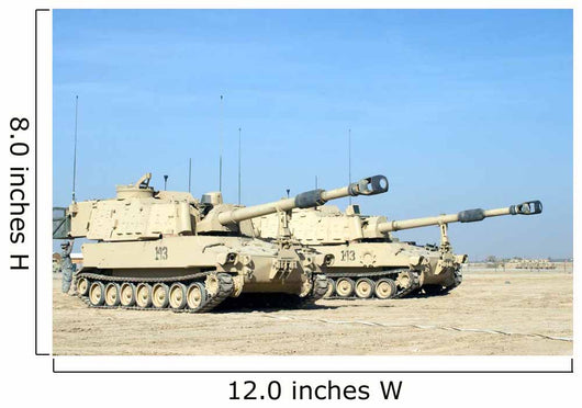 M109 Paladin Self-propelled 155mm Wall Decal Design 4
