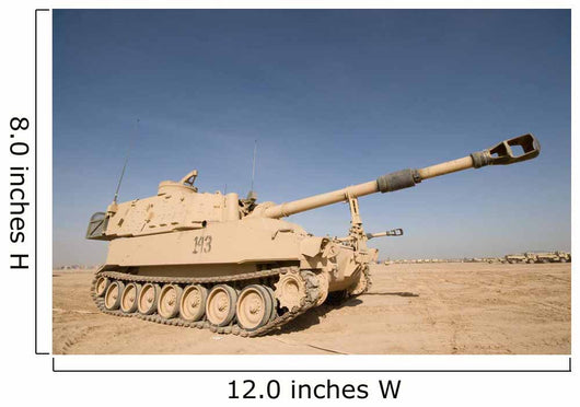 M109 Paladin Self-propelled 155mm Wall Decal Design 1