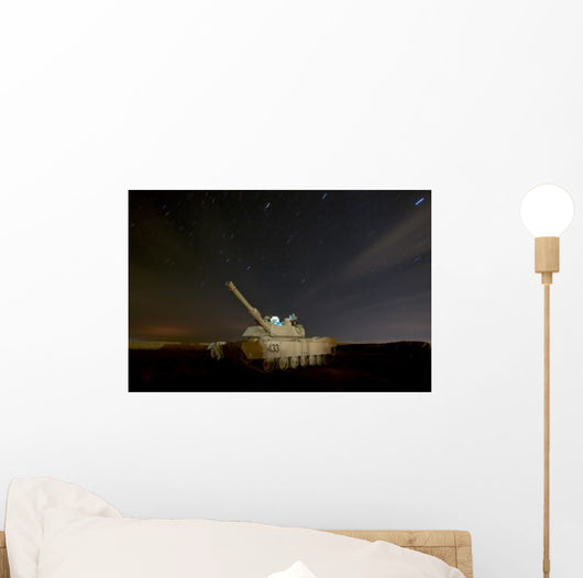 M1 Abrams Tank Camp Wall Decal Design 1