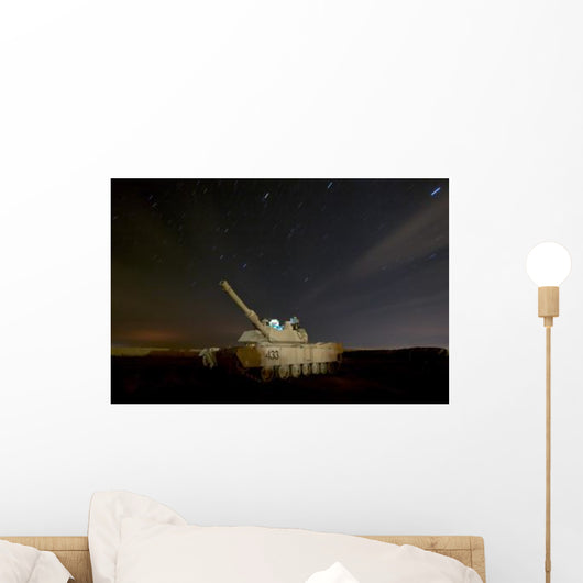 M1 Abrams Tank Camp Wall Decal Design 1