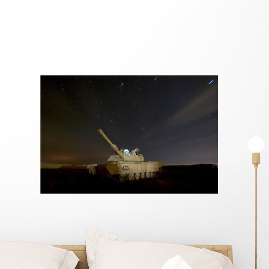 M1 Abrams Tank Camp Wall Decal Design 1