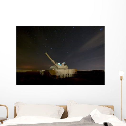 M1 Abrams Tank Camp Wall Decal Design 1