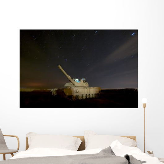 M1 Abrams Tank Camp Wall Decal Design 1