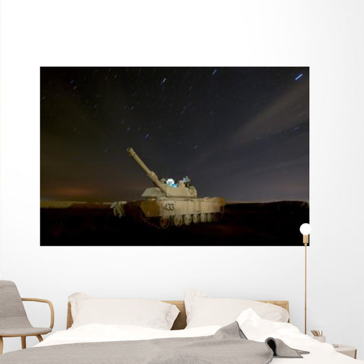 M1 Abrams Tank Camp Wall Decal Design 1