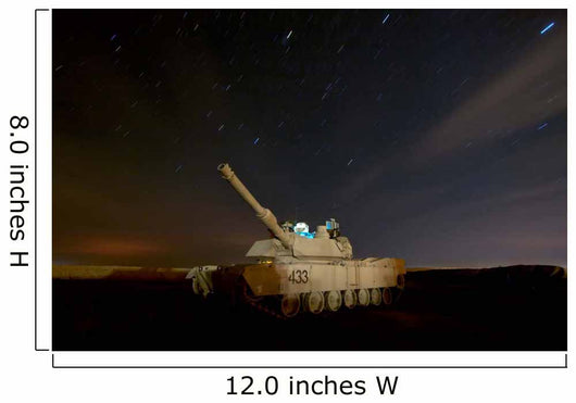 M1 Abrams Tank Camp Wall Decal Design 1