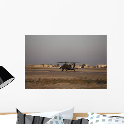 Ah-64d Apache Longbow Block Wall Decal Design 19 shown on a wall