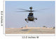 Oh-58d Kiowa Warrior Hovers Wall Decal Design 2