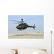 Oh-58d Kiowa Warrior Hovers Wall Decal Design 1
