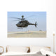 Oh-58d Kiowa Warrior Hovers Wall Decal Design 1