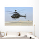 Oh-58d Kiowa Warrior Hovers Wall Decal Design 1