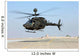 Oh-58d Kiowa Warrior Hovers Wall Decal Design 1