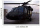 Uh-60 Black Hawk Helicopter Wall Decal Design 4
