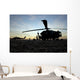 Uh-60 Black Hawk Helicopter Wall Decal Design 2