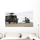 Two Uh-60 Black Hawks Wall Decal Design 3