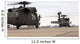 Two Uh-60 Black Hawks Wall Decal Design 3