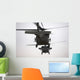 Two Uh-60 Black Hawks Wall Decal Design 1