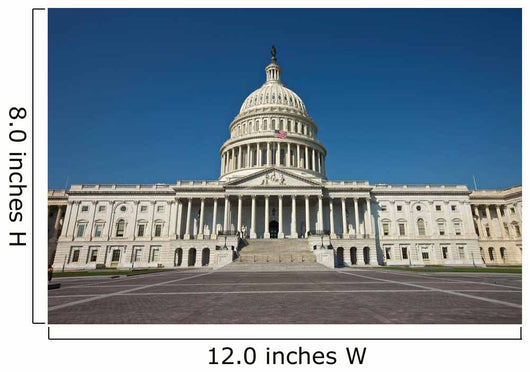 United States Capitol Building Wall Decal Design 4