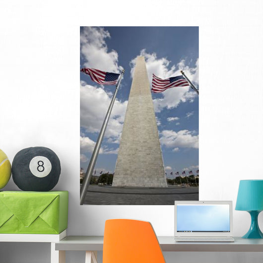 Washington Monument and American Wall Decal