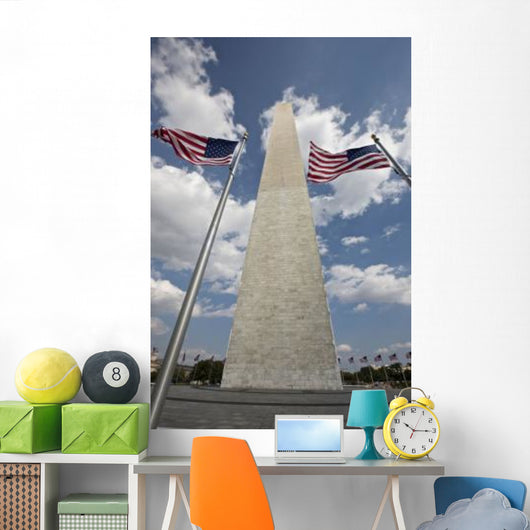 Washington Monument and American Wall Decal