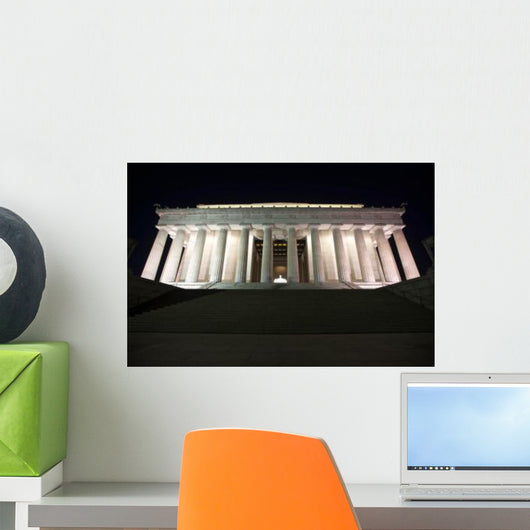 Lincoln Memorial Lit up Wall Decal
