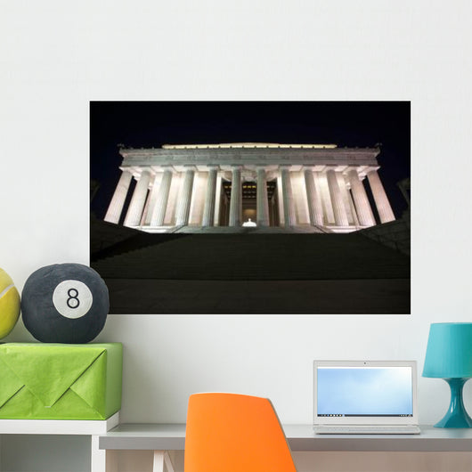 Lincoln Memorial Lit up Wall Decal
