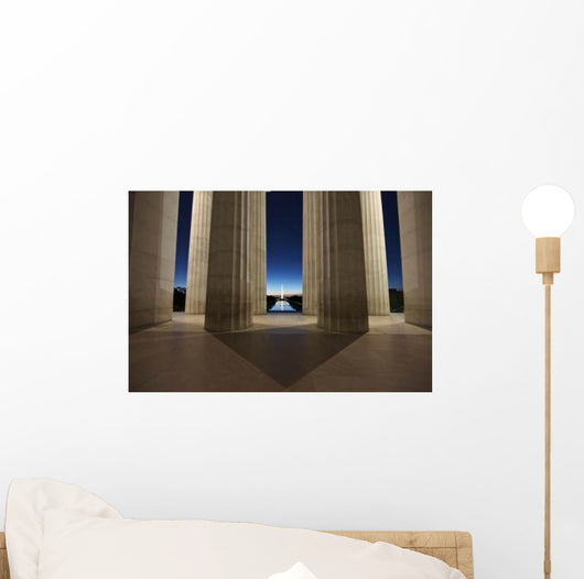 Washington Monument Sunset Viewed Wall Decal