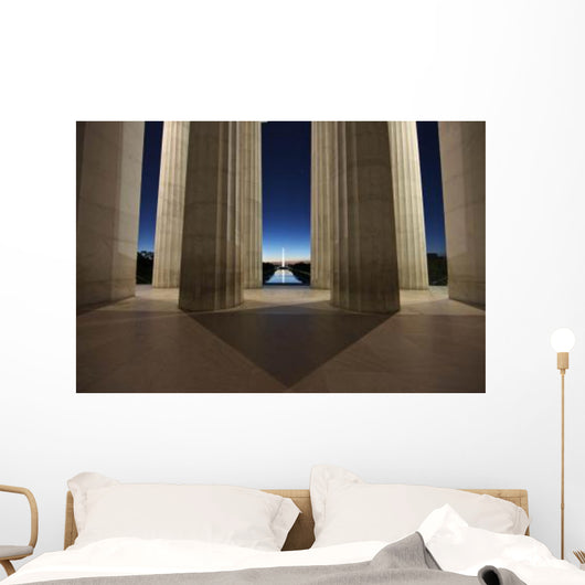 Washington Monument Sunset Viewed Wall Decal