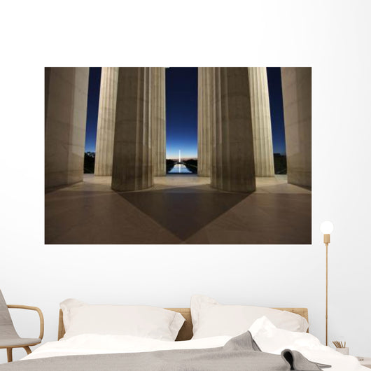 Washington Monument Sunset Viewed Wall Decal