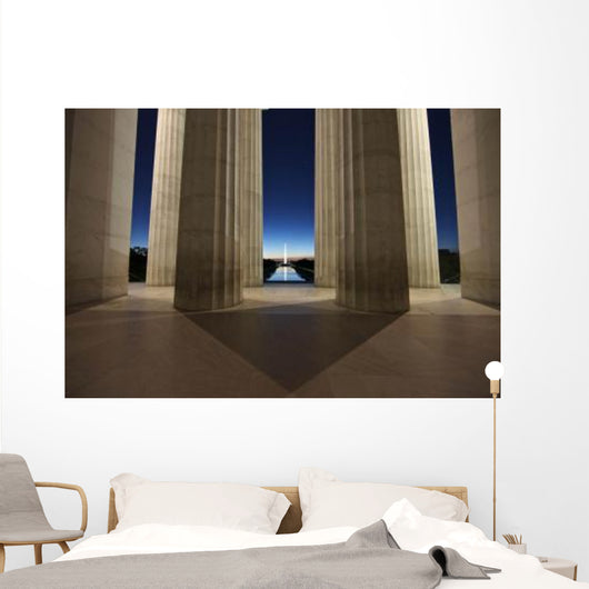 Washington Monument Sunset Viewed Wall Decal