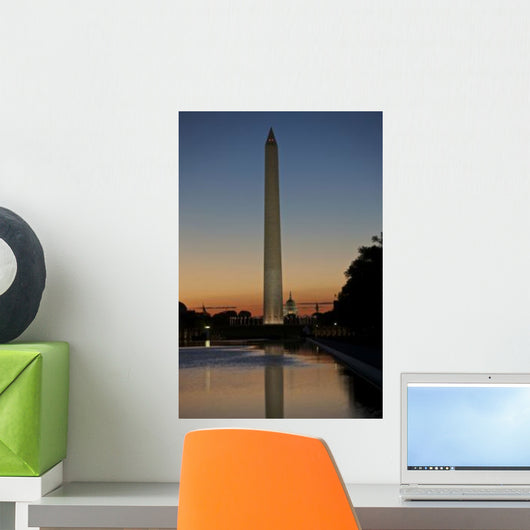Washington Monument Sunset Washington Wall Decal Design 1