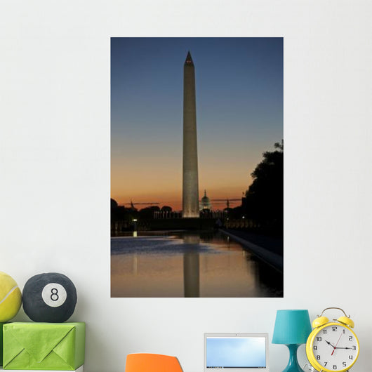 Washington Monument Sunset Washington Wall Decal Design 1