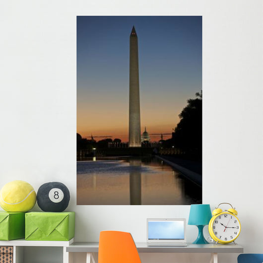 Washington Monument Sunset Washington Wall Decal Design 1