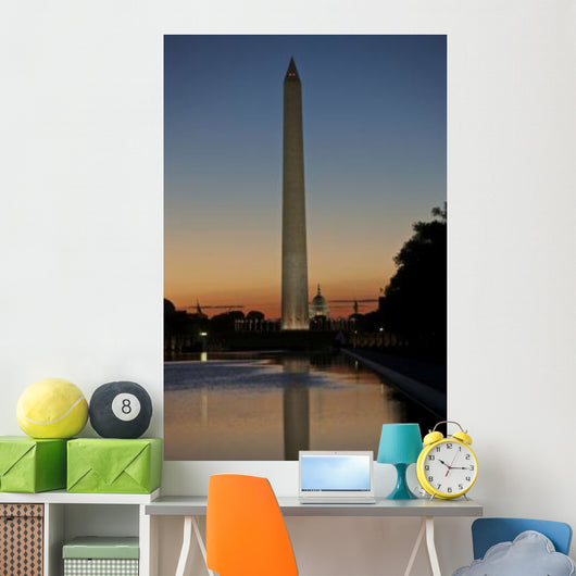 Washington Monument Sunset Washington Wall Decal Design 1